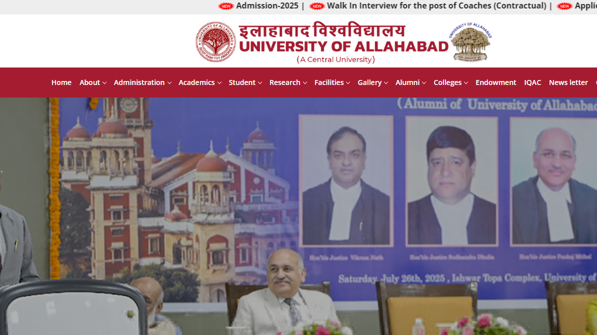 allahabad university admission