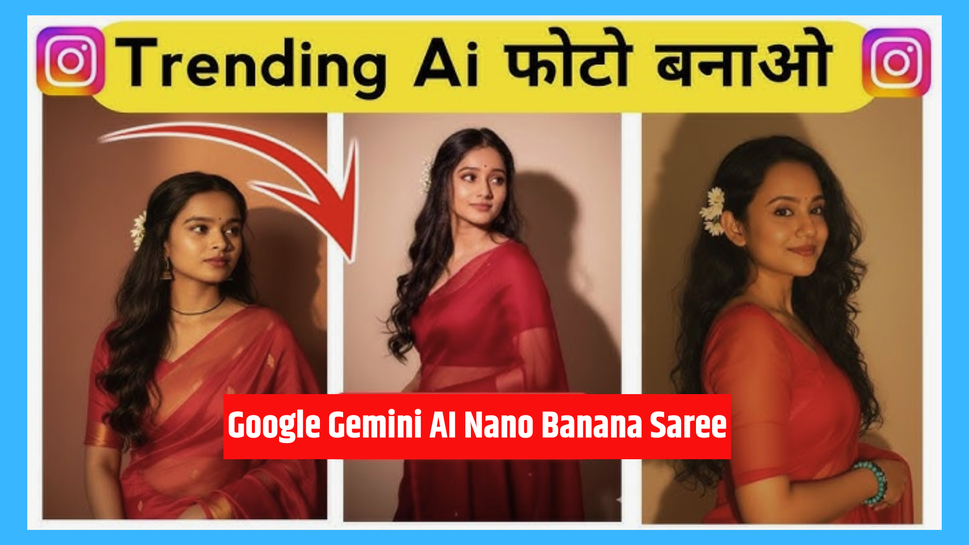 Google Gemini AI Nano Banana Saree